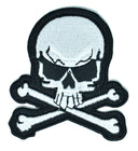 Embroidered Skull Patch 3" x 2.50"