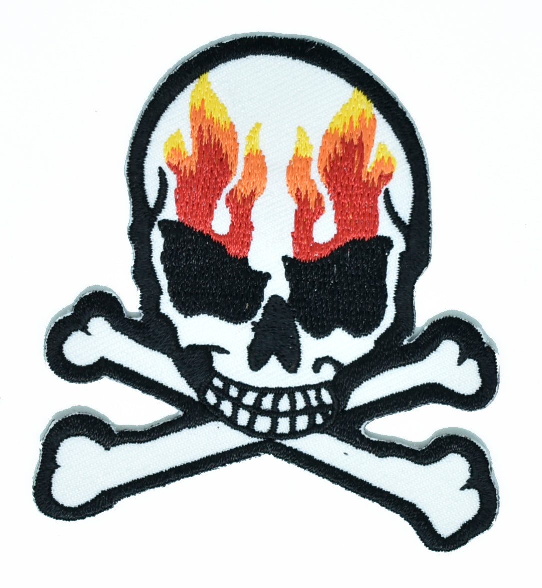 Embroidered Skull Patch 3" x 2.50"