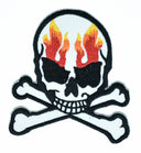 Embroidered Skull Patch 3" x 2.50"