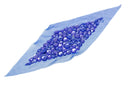 Beaded Mesh Applique Diamond 10 x 4