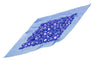 Beaded Mesh Applique Diamond 10 x 4