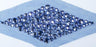 Beaded Mesh Applique Diamond 10 x 4