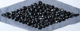 Beaded Mesh Applique Diamond 10 x 4