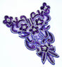 Beaded Applique Floral Sequins 7.5 x 9.5