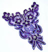 Beaded Applique Floral Sequins 7.5 x 9.5