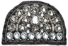 Embroidered Applique Satin Gemstone 6.25in x 4in