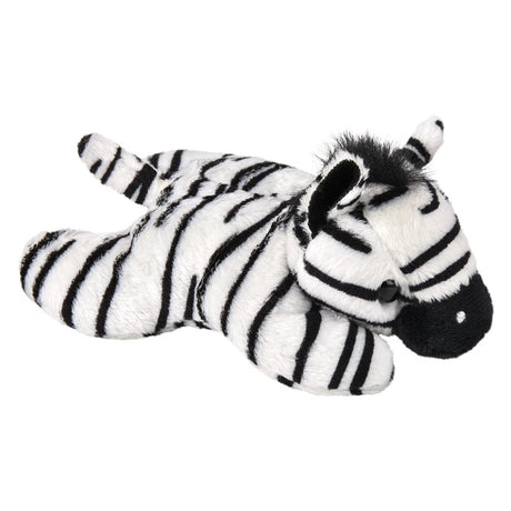 Plush Zebra Toy 3.5" Mighty Mights Zebra