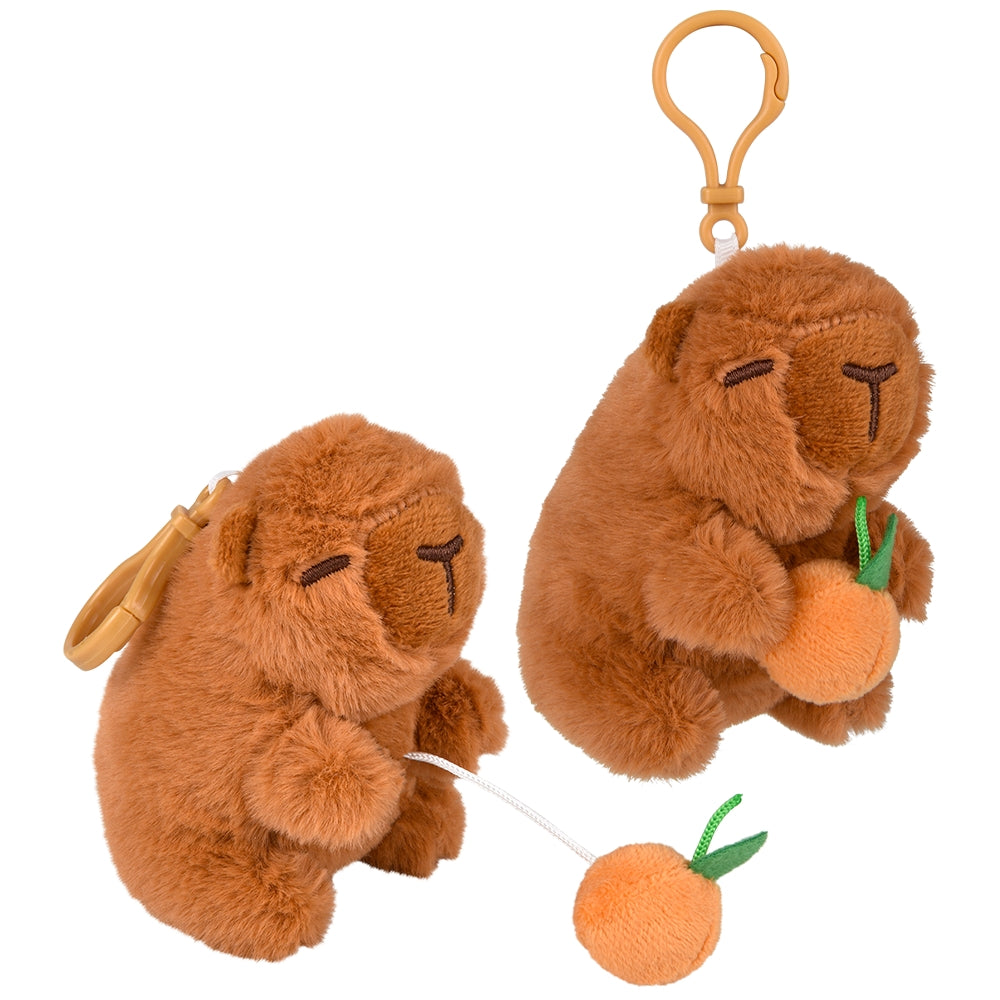 Capybara Backpack Clip Plush (12 PC Display)