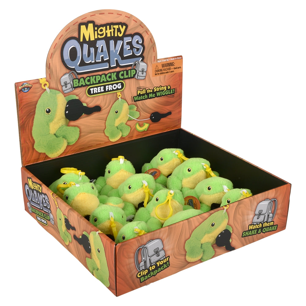 Green Tree Frog Backpack Clip (12 PC DSP)