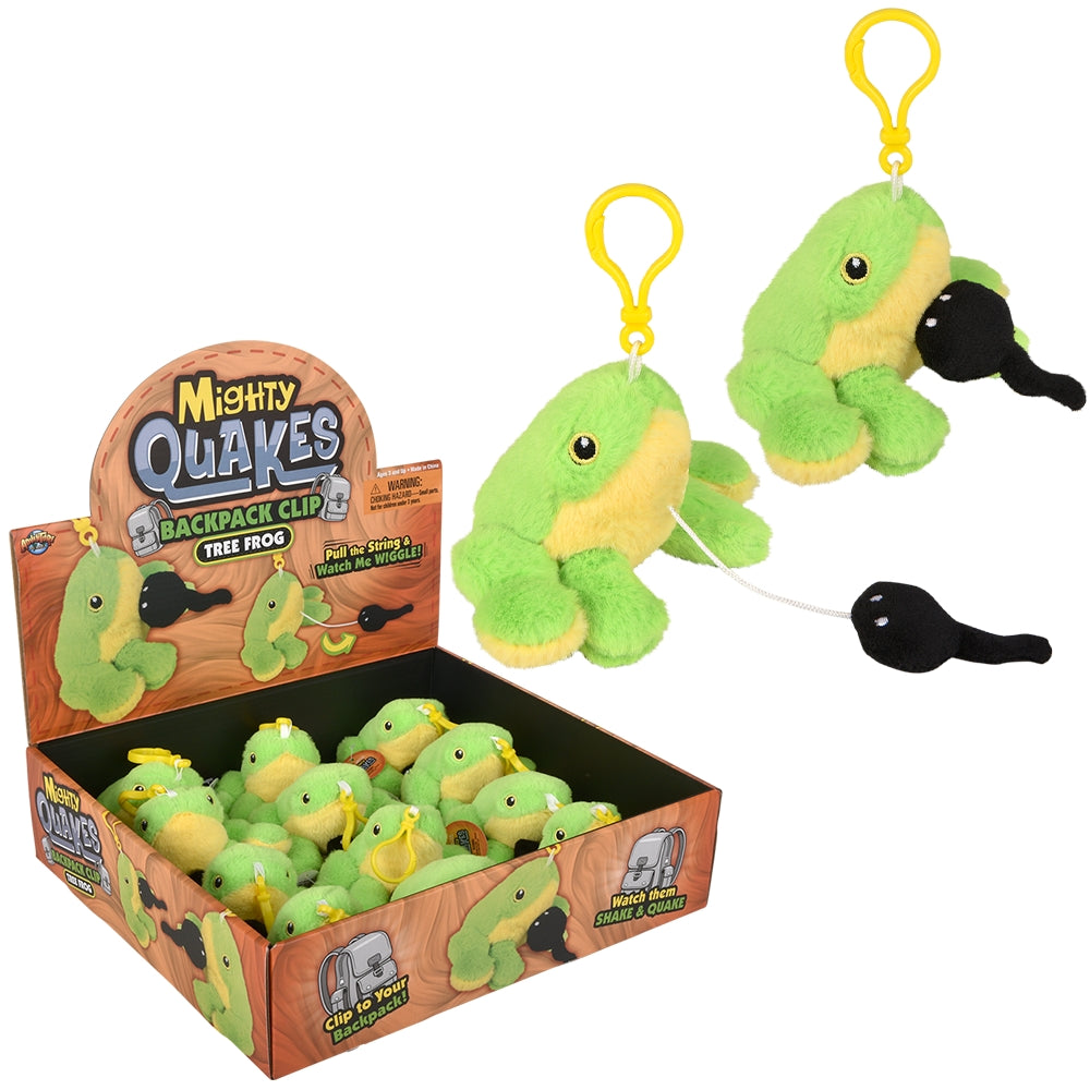 Green Tree Frog Backpack Clip (12 PC DSP)