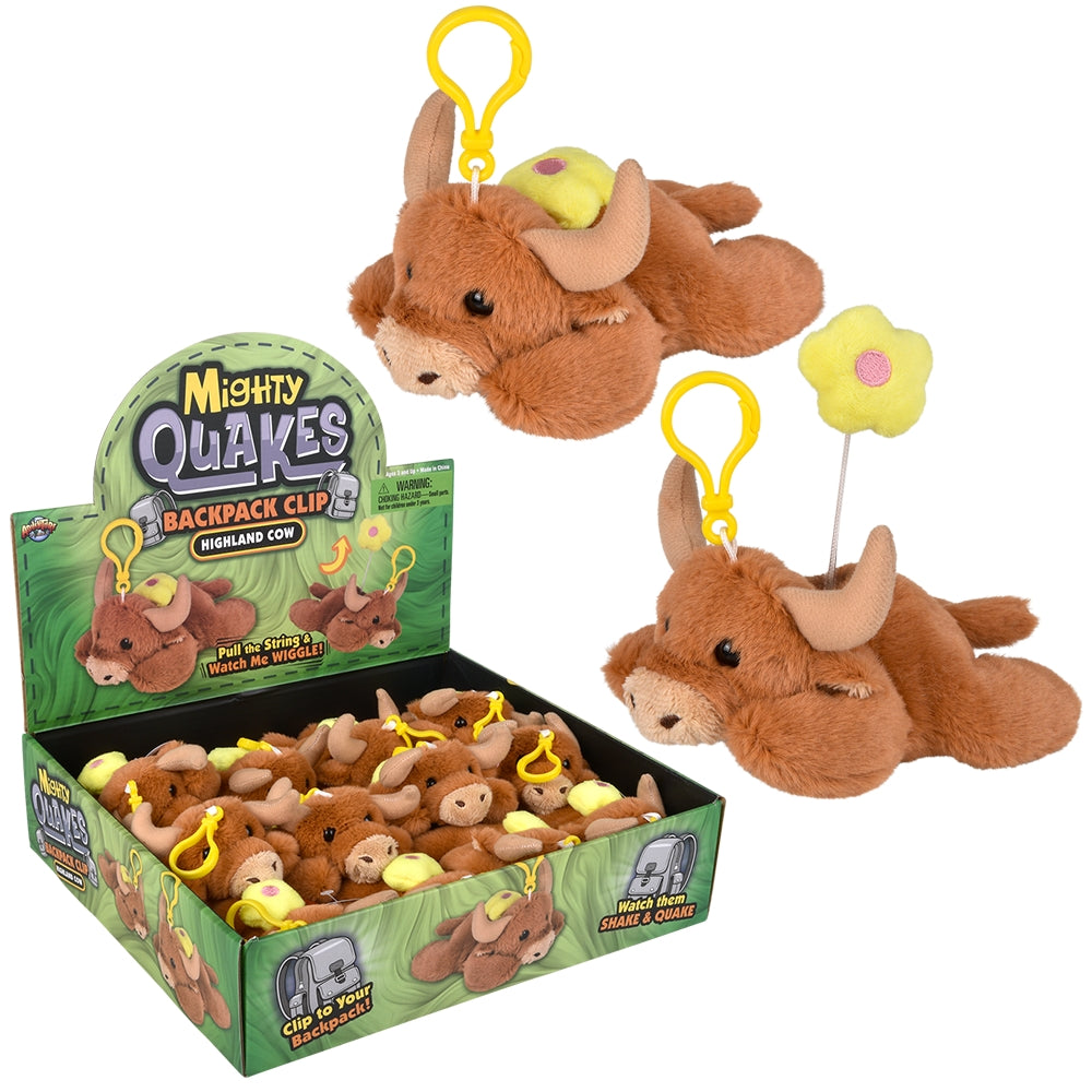 Highland Cow Backpack Clip (12 PC DSP)