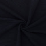 1 Yard Nature Black 3D Stripe Stretch Polyester Double Knit Fabric for Apparel Jackets Crafts 58 Inches Width