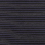 1 Yard Night Navy Blue & Black Stripe Stretch Semi Sheer Knit Textured Soft Fabric, 48 Inches Width