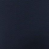 1 Yard Night Blue Black Chevron Jacquard Double Knit Fabric for Apparel and Jackets 57 Inches Width