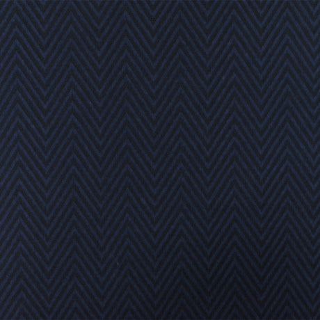 1 Yard Night Blue Black Chevron Jacquard Double Knit Fabric for Apparel and Jackets 57 Inches Width