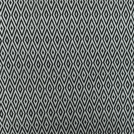 1 Yard Faded Gray Black Diamond Jacquard Stretch Rayon Knit Fabric 50 Inches