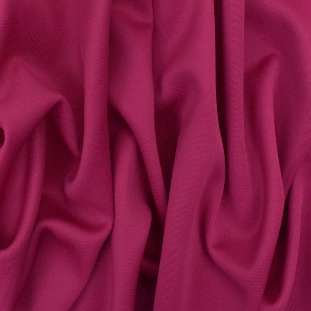 1 Yard Gem Pink Solid Stretch Polyester Scuba Double Knit Fabric 63 Inches