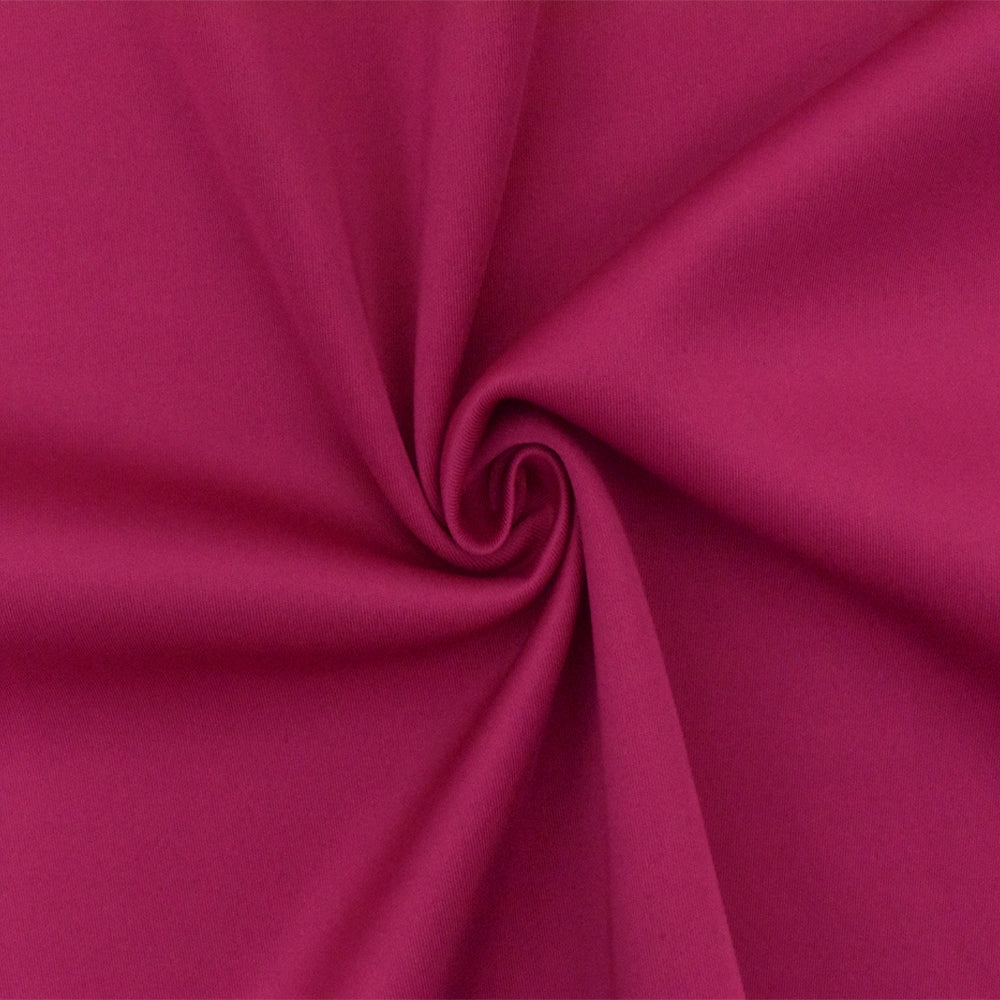 1 Yard Gem Pink Solid Stretch Polyester Scuba Double Knit Fabric 63 Inches