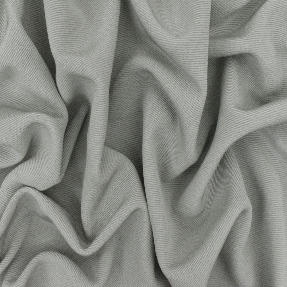 1 Yard Glacier Gray Rib Like Stretch Double Knit Fabric 55 Inches