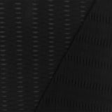 1 Yard Pure Black Cable Style Stretch Knit Fabric Semi Sheer 52 Inches Wide