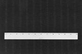 1 Yard Pure Black Cable Style Stretch Knit Fabric Semi Sheer 52 Inches Wide