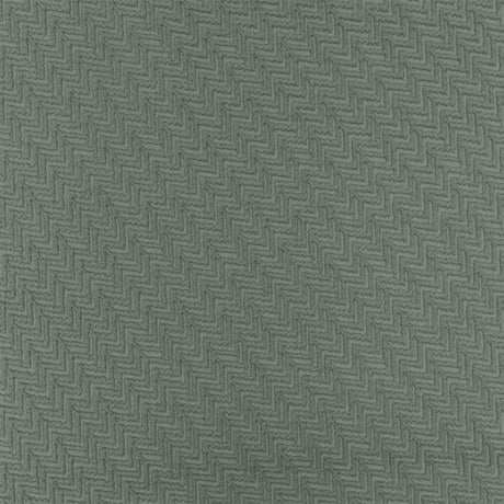 1 Yard Hunting Gray 3D Abstract Chevron Cloque Stretch Double Knit Fabric 51 Inches