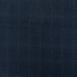 1 Yard Dusty Blue Black Plaid Stretch Polyester Mesh Knit Fabric Wide Athletic Grade 62 Inches