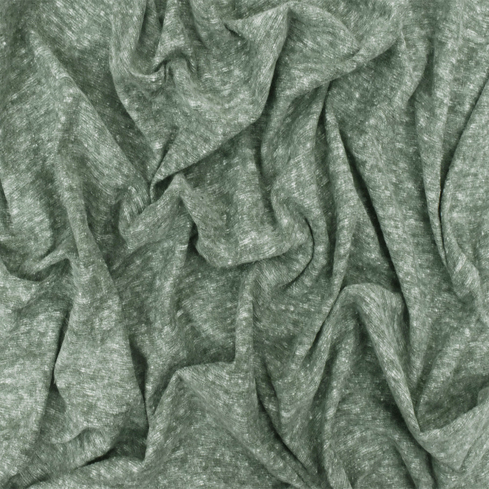 1 Yard Olive Gray Dusty Gray White Texture Polyester Jersey Knit Fabric 60 Inches