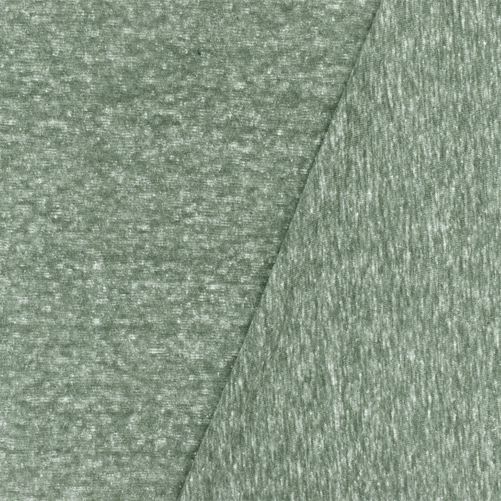 1 Yard Olive Gray Dusty Gray White Texture Polyester Jersey Knit Fabric 60 Inches
