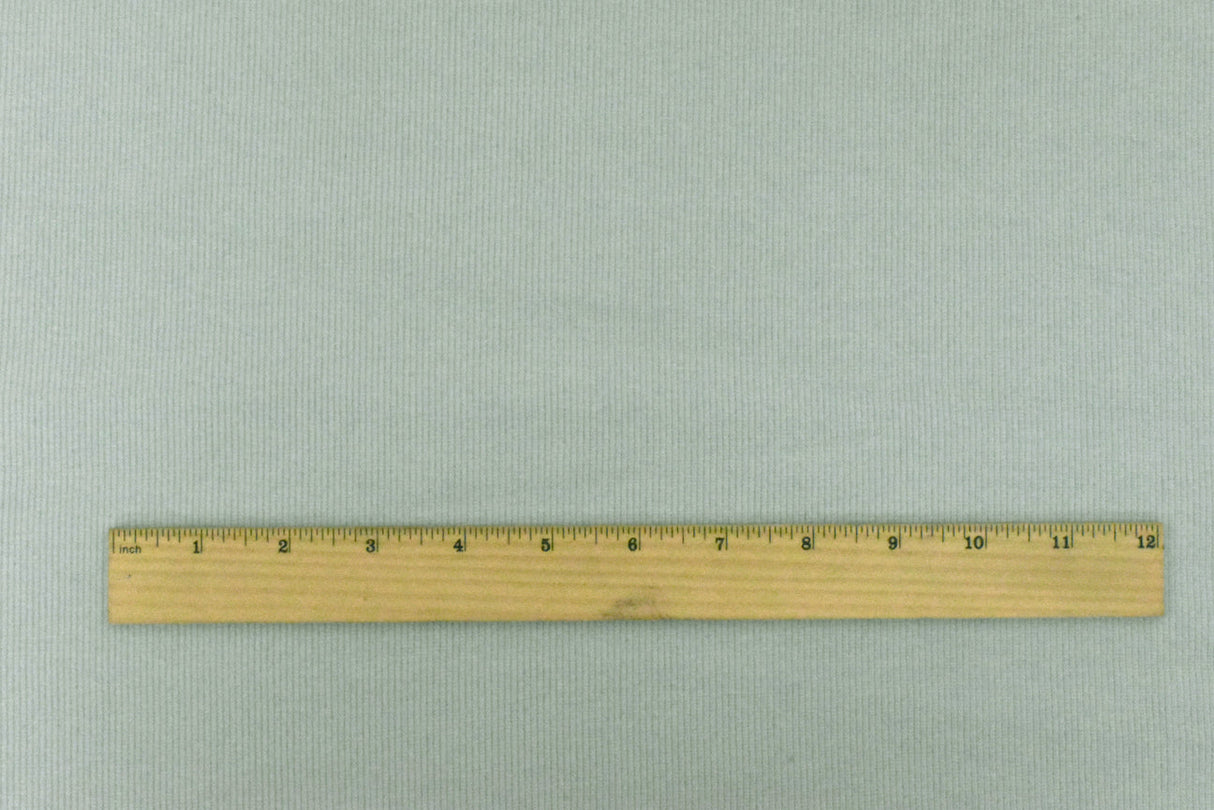 1 Yard Cloud Gray Solid Stretch Cotton 2X2 Rib Knit Fabric for Activewear Jackets Dresses 54 Inches Width