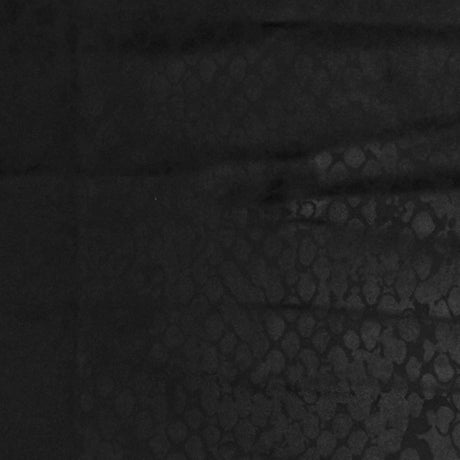 1 Yard Pearl Black Reptile Print Stretch Tricot Swimwear Fabric 57 Inches Wide