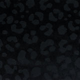 1 Yard Black Leopard Print Stretch Nylon Tricot Knit Fabric for Swimwear and Athletic Use 56 Inches Width