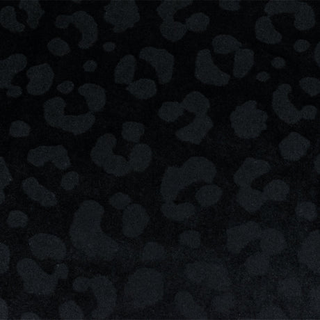 1 Yard Black Leopard Print Stretch Nylon Tricot Knit Fabric for Swimwear and Athletic Use 56 Inches Width