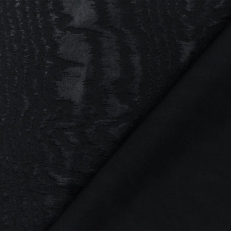 1 Yard Black Tiger Print Stretch Nylon Tricot Knit Fabric for Swimwear 56 Inches Width