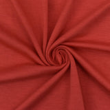 1 Yard Bright Coral Red Bamboo Spandex Jersey Knit Fabric Stretchy Lightweight 58 Inches
