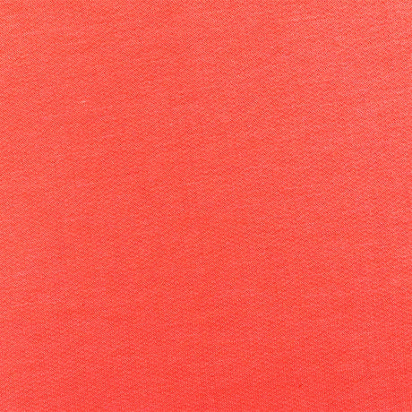 1 yarda de tela de punto French Terry de algodón color coral naranja para vestidos y ropa deportiva, ancho de 64 pulgadas