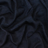 1 Yard Navy Blue Black Semi-Sheer Slub Cotton Spandex Stretch Jersey Knit Fabric 70" Width