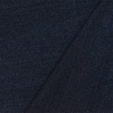1 Yard Navy Blue Black Semi-Sheer Slub Cotton Spandex Stretch Jersey Knit Fabric 70" Width