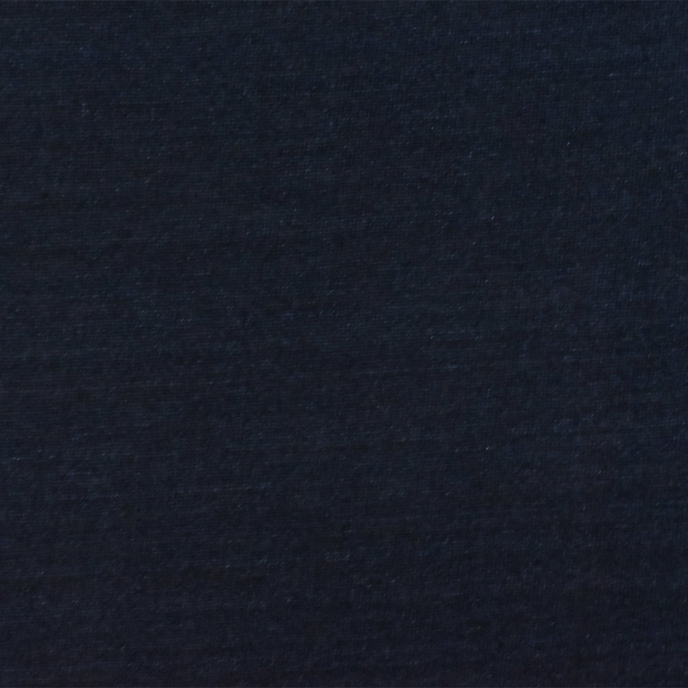 1 Yard Navy Blue Black Semi-Sheer Slub Cotton Spandex Stretch Jersey Knit Fabric 70" Width
