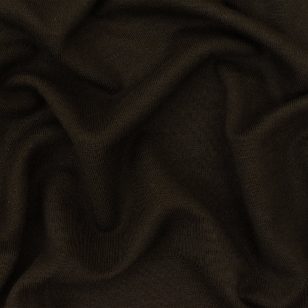 1 Yard Chocolate Brown Rayon Spandex Interlock Stretch Knit Fabric for Fashion and Performance Apparel 52 Inches Width