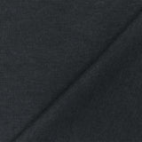 1 Yard Phantom Gray Organic Cotton Poly Stretch Spandex Rib Knit Fabric 51" Width