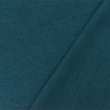 1 Yard Deep Teal Organic Cotton Poly Spandex Rib Knit Stretch Fabric 51 Inches Width
