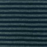 1 Yard Soft Stretch Jersey Knit with Dark Navy & Gray Stripes Organic Cotton Blend for Tees & Casualwear, 46 Inches Wide