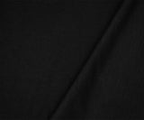 1 Yard Matte Black Wool Blend Slub Stretch Jersey Knit Fabric 46 Inches Wide