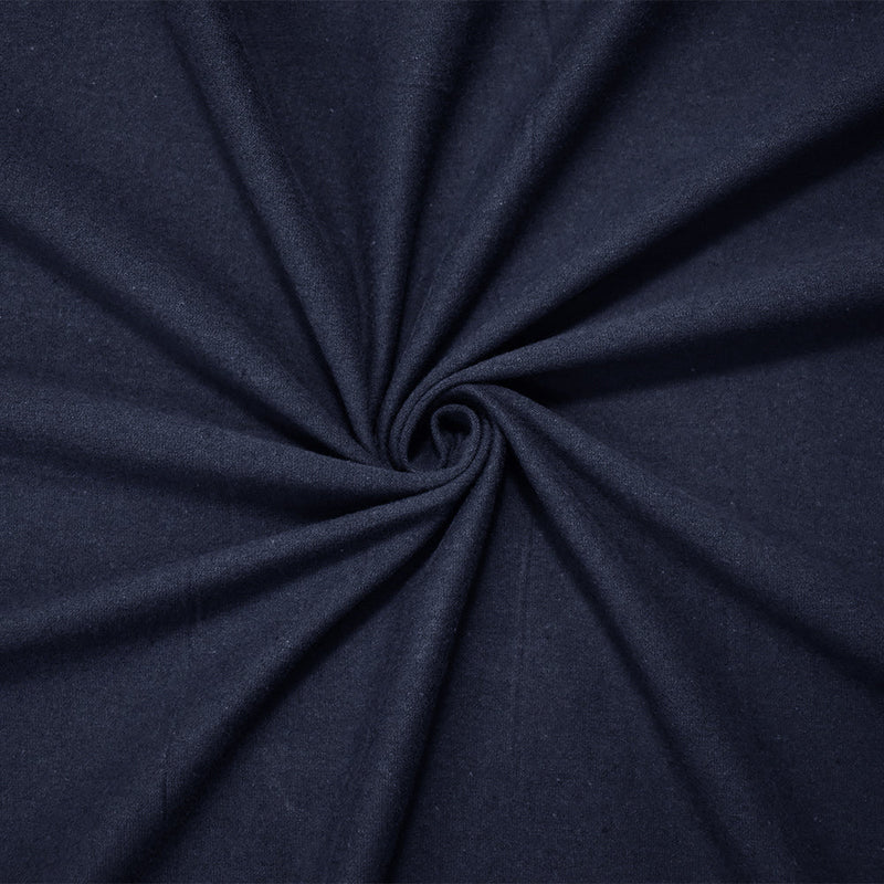 1 Yard Elegant Deep Blue Organic Cotton Jersey Knit and Matte Finish for Tailored Handmade Apparel, 60 Inches Wide