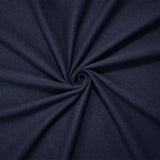 1 Yard Elegant Deep Blue Organic Cotton Jersey Knit and Matte Finish for Tailored Handmade Apparel, 60 Inches Wide