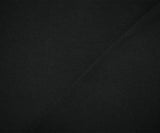 1 Yard Deep Black Cotton Matte Knit Fabric with Stretch, Great for Lounge Sets, Leggings, and Custom Apparel, 64 Inches Width