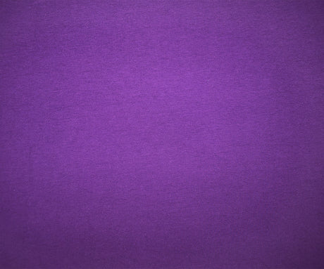 1 Yard Purple Organic Cotton-Blend Matte Jersey Knit with Smooth Stretch Texture, 60 Inches Wide