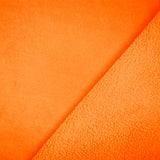 1 Yard Neon Orange Polartec Wind Pro Fleece Knit Heavyweight, Wind Resistant & Water Repellent 63 Inches Wide