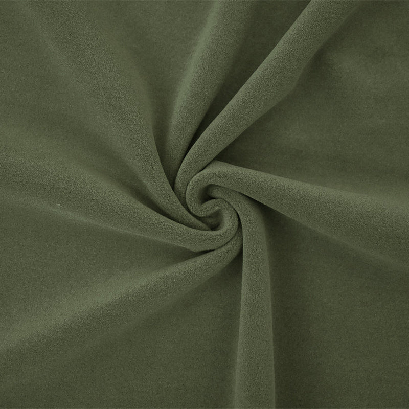 1 Yard Army Green Polartec Wind Pro Fleece Knit Fabric Heavyweight, Wind Resistant & Water Repellent 64 Inches Wide